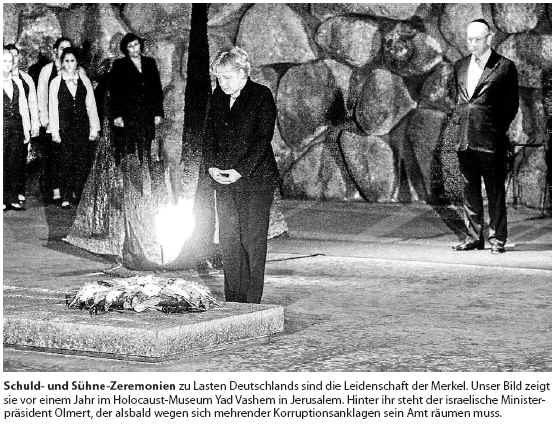 Merkel in Yad Vashem - Rituale Shne Israel Konzentrationslager